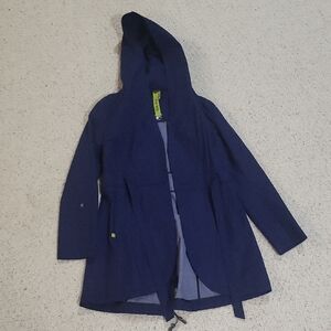 Soia & Kyo Deep Blue Rain Jacket